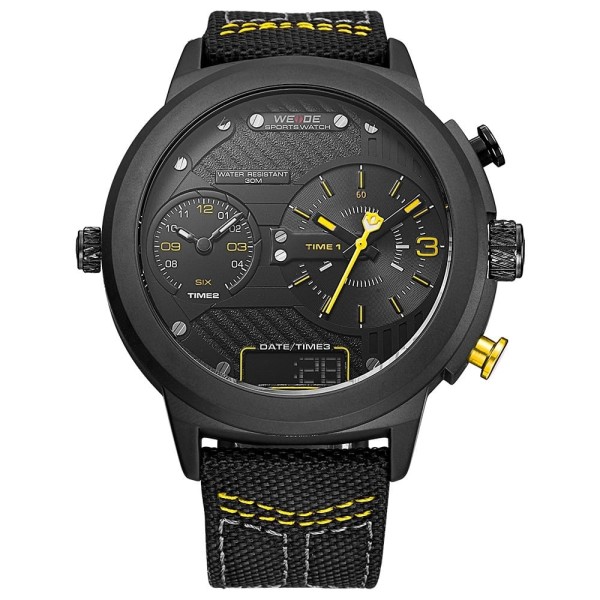 Encontraproduto.com.br - Relógio Weide Masculino Ref: Wh6405b A10612 Anadigi Oversized Black