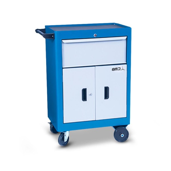 Encontraproduto.com.br - Carro para ferramentas com 1 Bandeja 1 Gaveta e 2 Portas CMB617 CMB