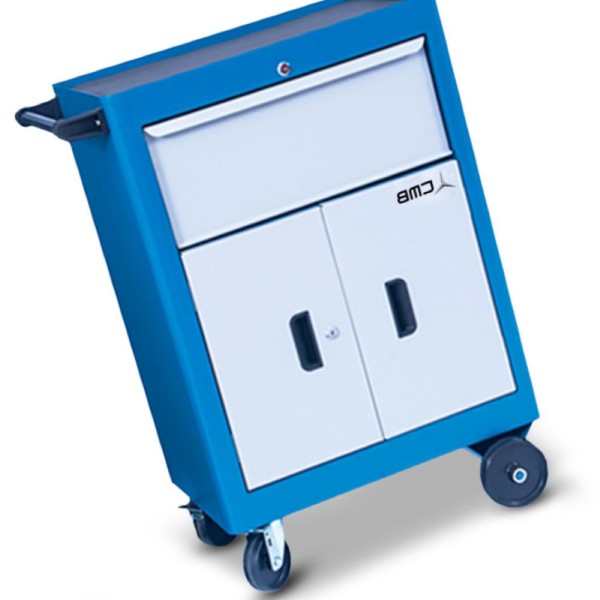 Encontraproduto.com.br - Carro para ferramentas com 1 Bandeja 1 Gaveta e 2 Portas CMB617 CMB