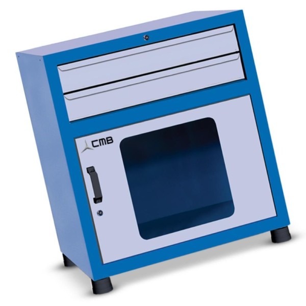 Encontraproduto.com.br - Gaveteiro modular grande com 1 Porta visor de acrilico e 2 Gavetas GAV816A CMB
