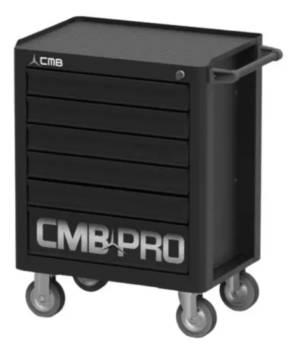 Encontraproduto.com.br - Carro para ferramentas com 6 gavetas premium mini trava antitombamento CMB101PROMINI CMB