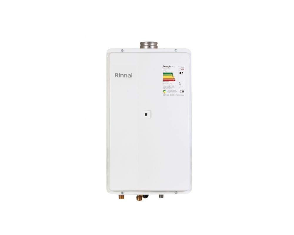 Encontraproduto.com.br - Aquecedor Digital 35,5 Litros GLP REU2802FEC  Bivolt Branco Rinnai