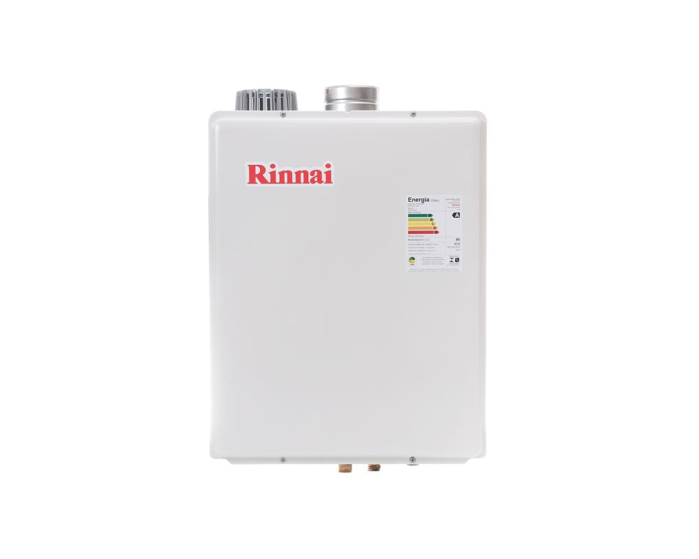 Encontraproduto.com.br - Aquecedor de água a gás eletrônico GN 43L/min 220V E42FEA branco Rinnai