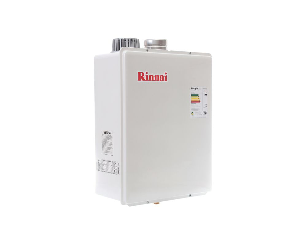 Encontraproduto.com.br - Aquecedor de água a gás eletrônico GN 43L/min 220V E42FEA branco Rinnai