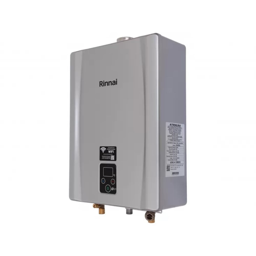 Encontraproduto.com.br - Aquecedor de Água a Gás GLP 21L E21 FEHB Digital Bivolt Rinnai