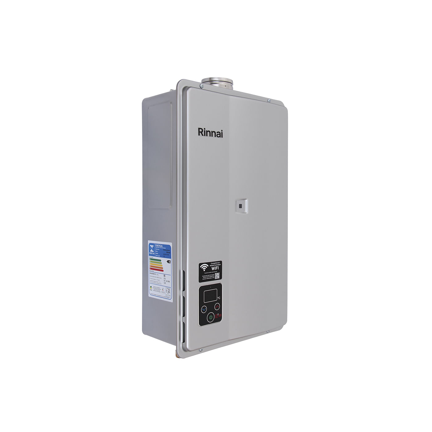 Encontraproduto.com.br - Aquecedor De Água A Gás Gn Dig Bivolt 32,5 Litros Reue330fehg Rinnai