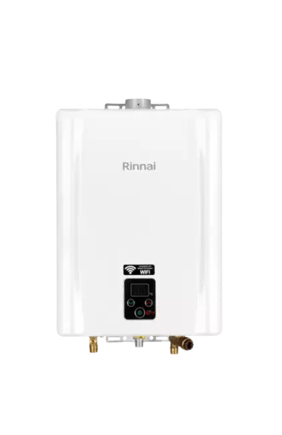 Encontraproduto.com.br - Aquecedor Digital 21 Litros GN Reue211 Feh Branco Bivolt Rinnai