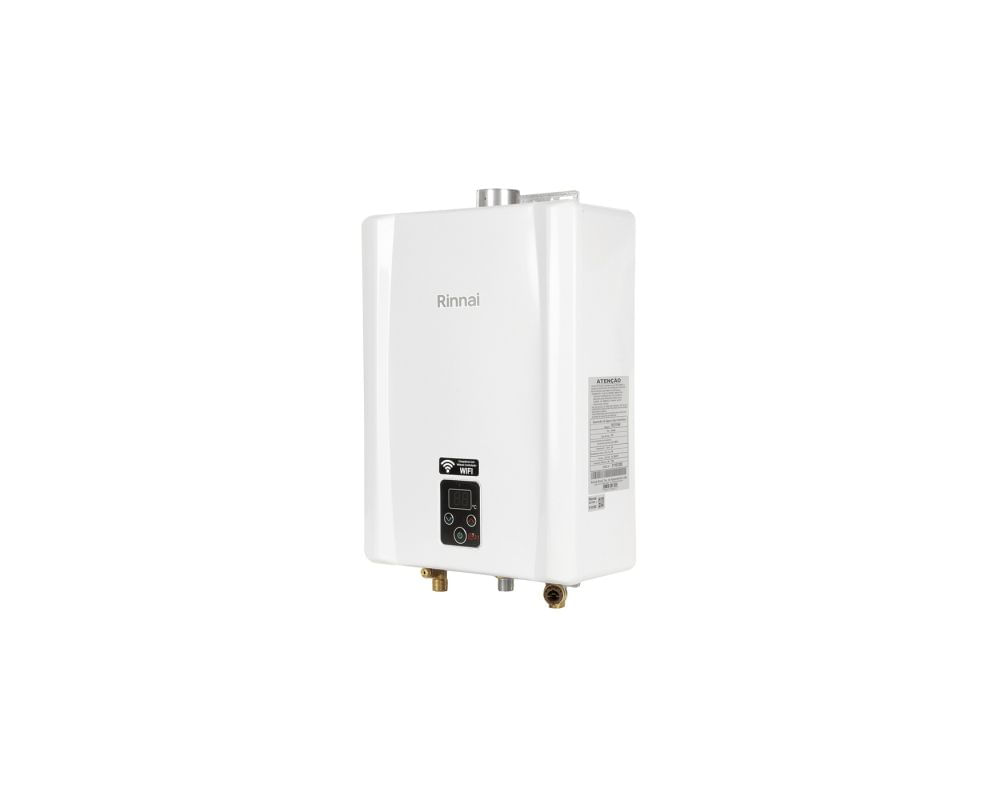 Encontraproduto.com.br - Aquecedor Digital 21 Litros GN Reue211 Feh Branco Bivolt Rinnai