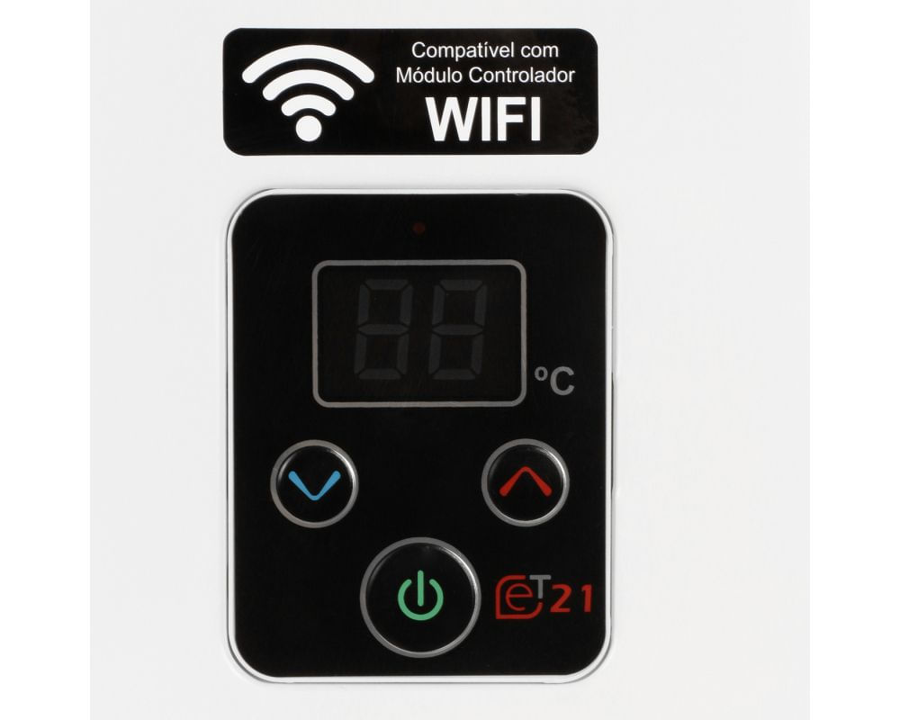 Encontraproduto.com.br - Aquecedor Digital 21 Litros GN Reue211 Feh Branco Bivolt Rinnai