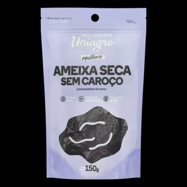 Encontraproduto.com.br - Ameixa Seca sem Caroço UNIAGRO 150G