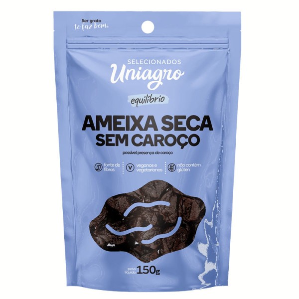 Encontraproduto.com.br - Ameixa Seca sem Caroço UNIAGRO 150G
