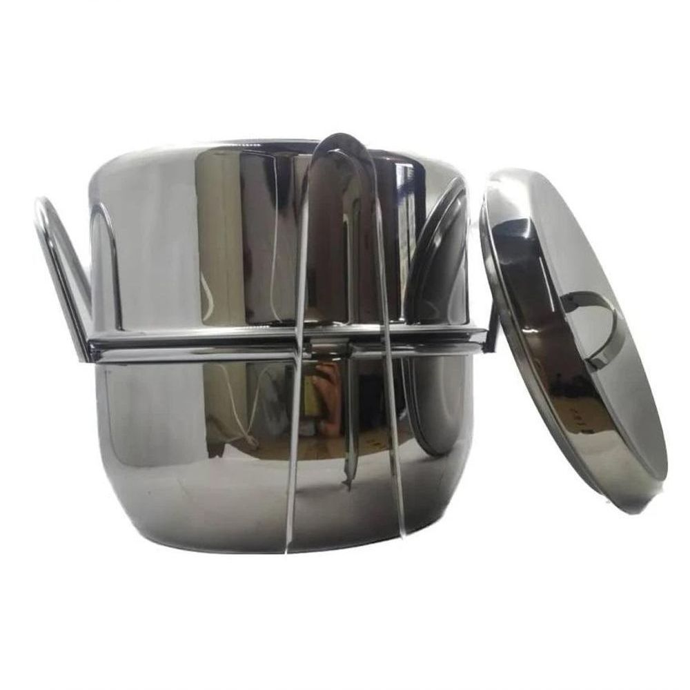Encontraproduto.com.br - Balde de Gelo Térmico Aço Inox com Pinça 2,5 Litros