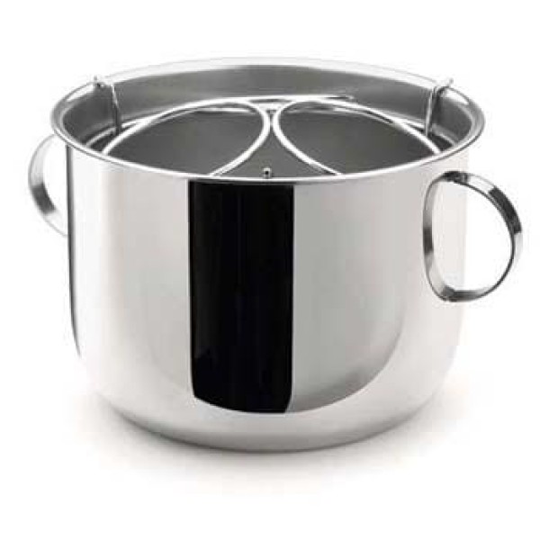 Encontraproduto.com.br - Champanheira Inox Com Separador Divisor Removível Para 3 Garrafas Balde De Gelo 6 Litros Bar Bebida