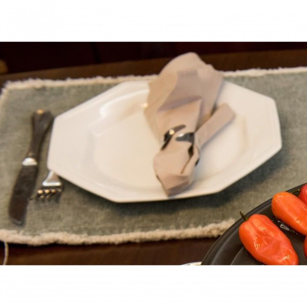 Encontraproduto.com.br - Kit Com 6 Argolas Para Guardanapos De Aço Inox Mesa Luxo