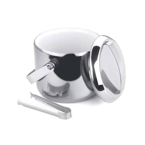 Encontraproduto.com.br - Balde térmico em inox para gelo com pinça Forma 1L