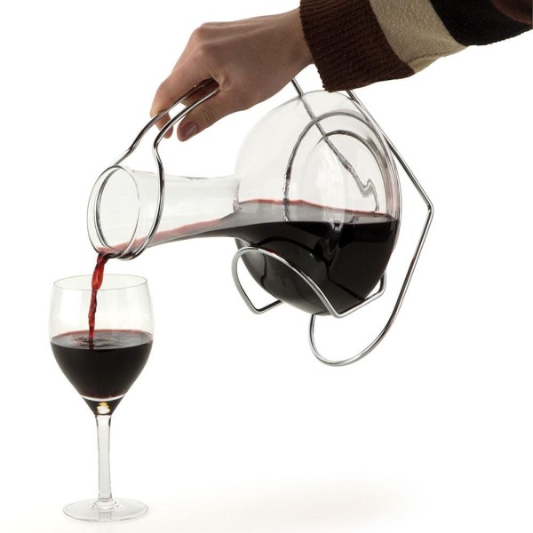Encontraproduto.com.br - Decanter para Vinho com Suporte Forma 802125 em Vidro