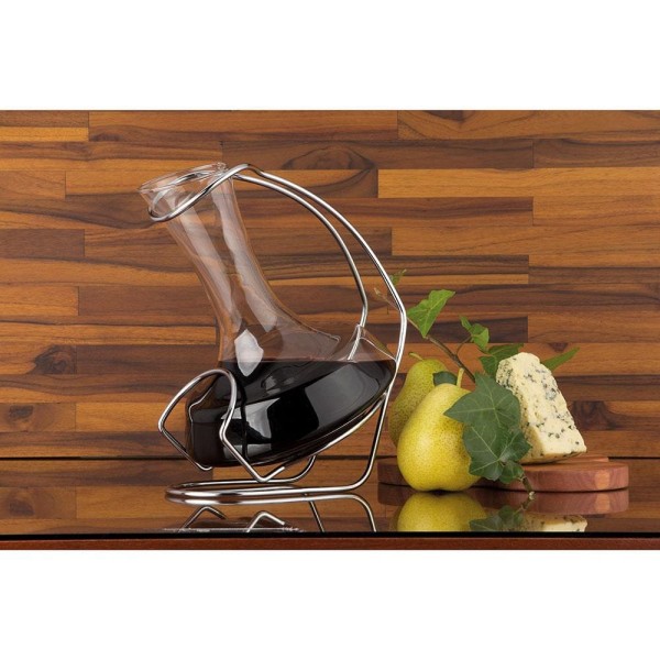 Encontraproduto.com.br - Decanter para Vinho com Suporte Forma 802125 em Vidro