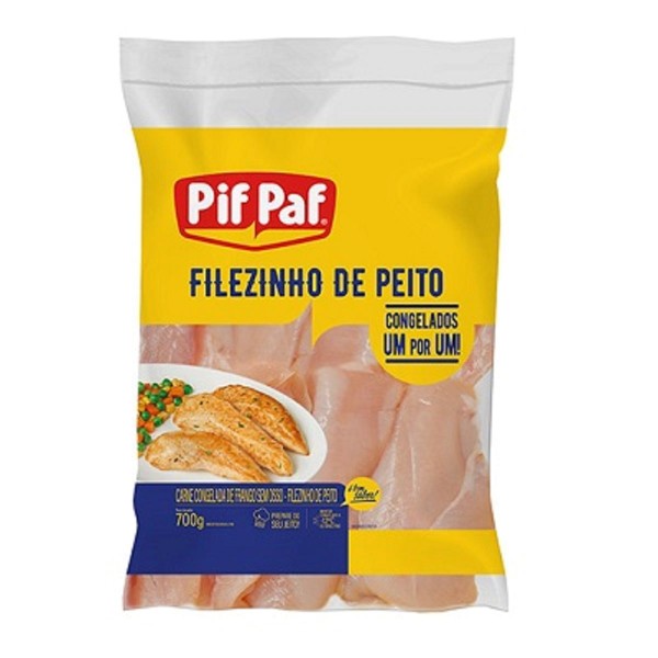 Encontraproduto.com.br - Filé de Peito de Frango Filezinho Congelado Pif Paf 700 g