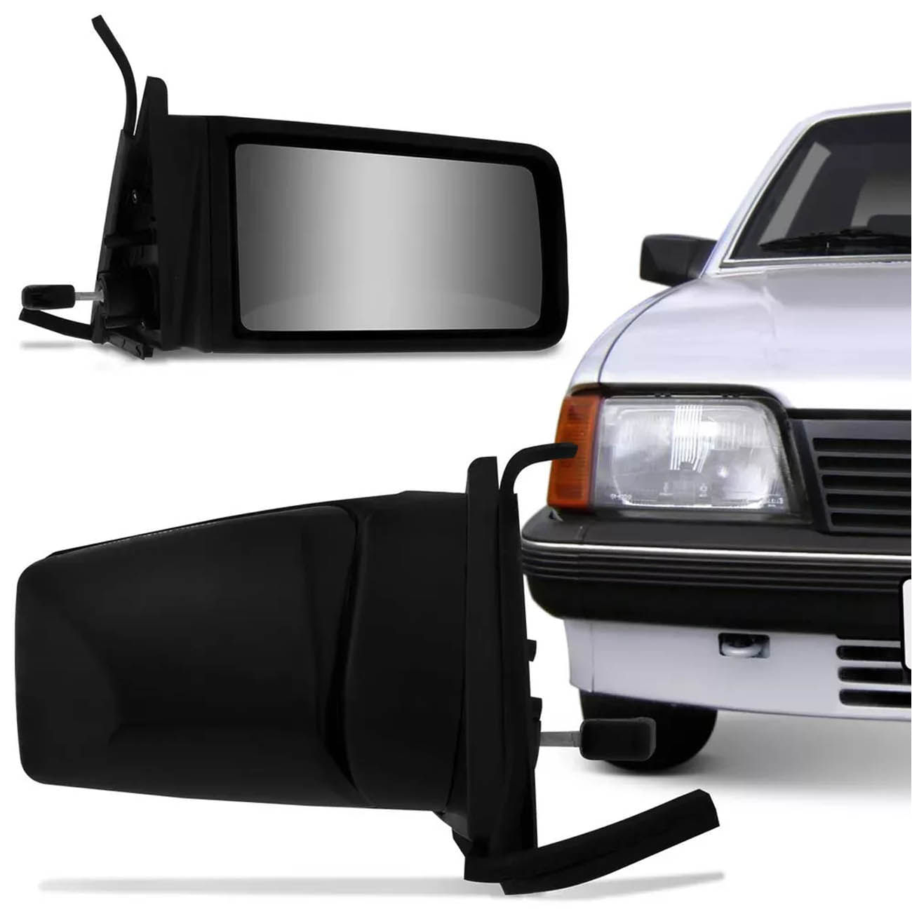 Encontraproduto.com.br - RETROVISOR MONZA 85/90 COM  CONTROLE LADO DIREITO  - CF1214.0