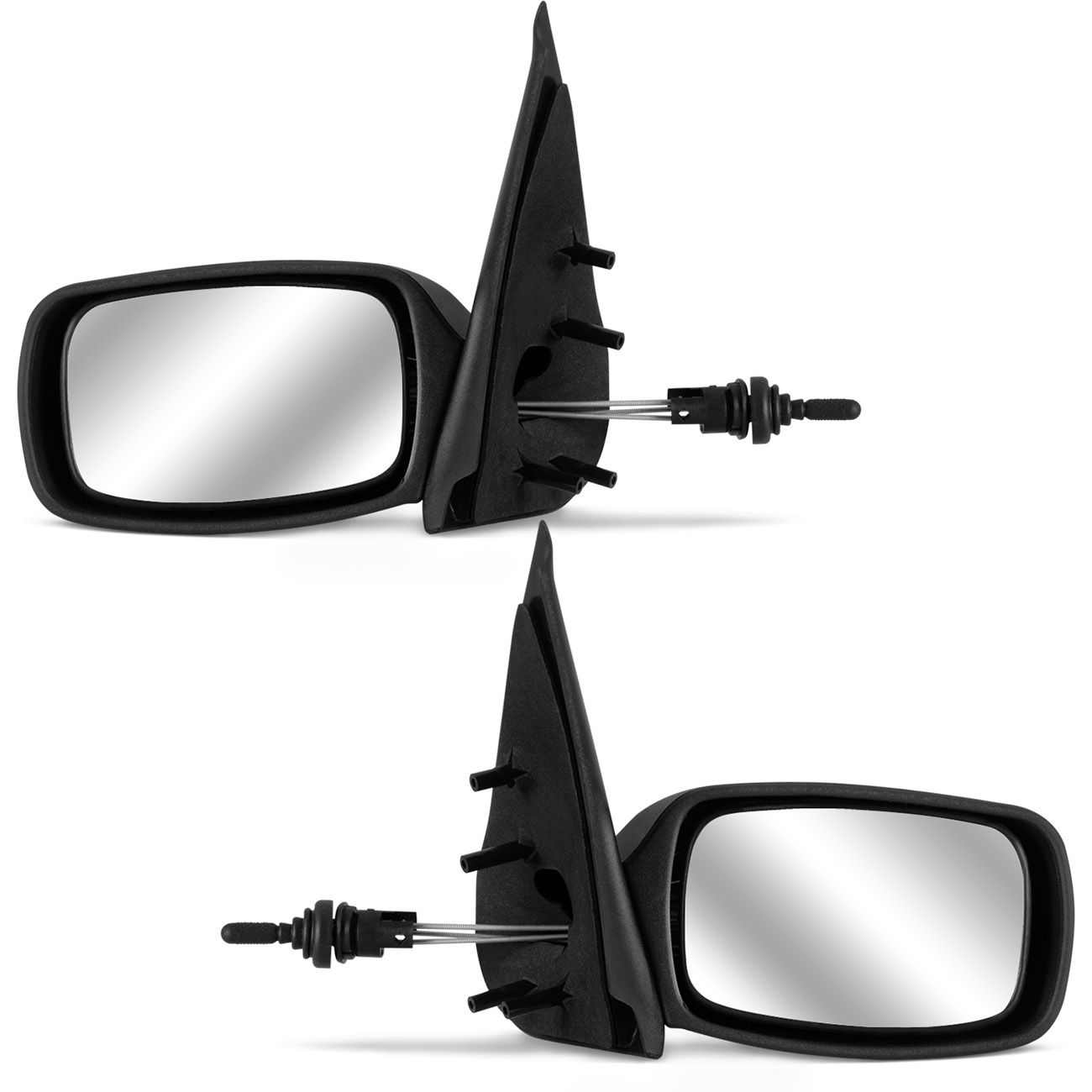 Encontraproduto.com.br - Retrovisor Fiesta 1996 1997 1998 1999 2000 2001 2002 2003 Preto com Controle
