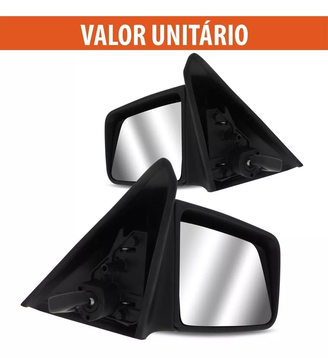 Encontraproduto.com.br - Retrovisor Monza 1994 1995 1996 Preto com Controle e Espelho