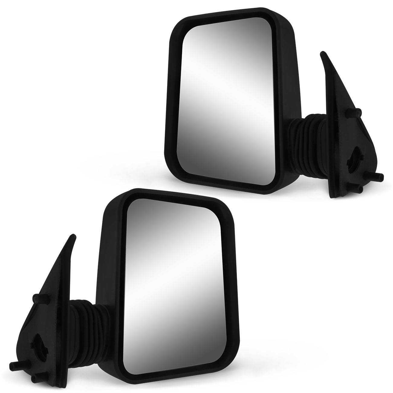 Encontraproduto.com.br - Retrovisor Fiorino 97 98 99 00 01 02 03 04 05 06 07 08 09 10 sem Controle Preto