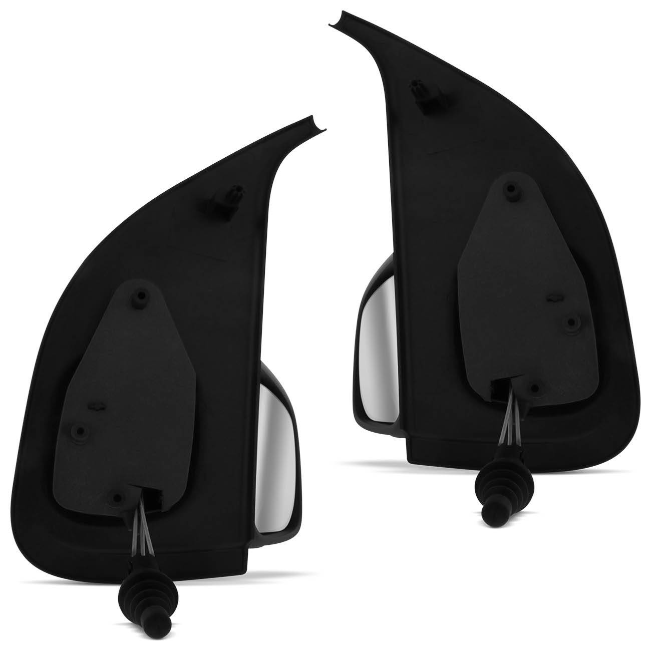 Encontraproduto.com.br - Retrovisor Novo Uno 2010 2011 2012 2013 2014 2015 com Controle 4 Portas Preto