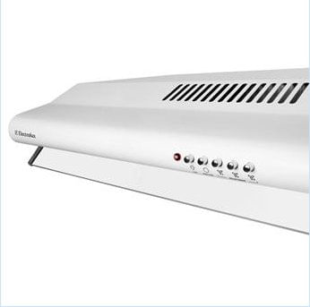Encontraproduto.com.br - Depurador de Ar Parede Electrolux 80cm Branco com Filtro Lavável e Máscara Captadora de Ar (DE80B)