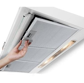 Encontraproduto.com.br - Depurador de Ar Parede Electrolux 80cm Branco com Filtro Lavável e Máscara Captadora de Ar (DE80B)