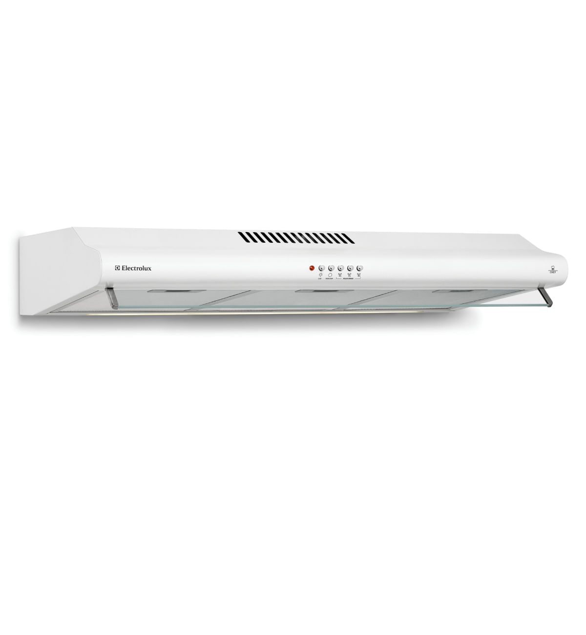Encontraproduto.com.br - Depurador de Ar Parede Electrolux 80cm Branco com Filtro Lavável e Máscara Captadora de Ar (DE80B)