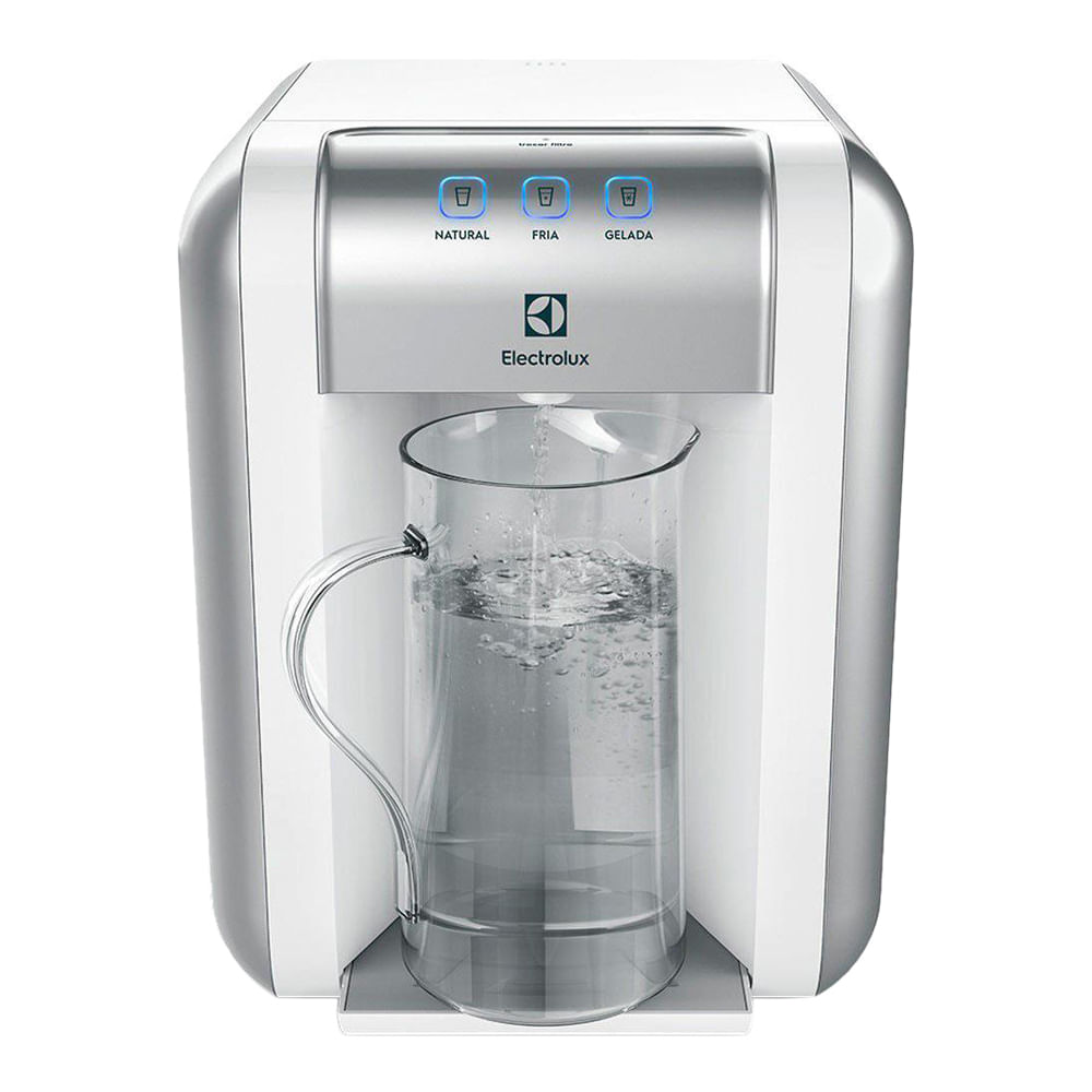Encontraproduto.com.br - Purificador De água Electrolux Branco Com Painel Touch Bivolt PE11B