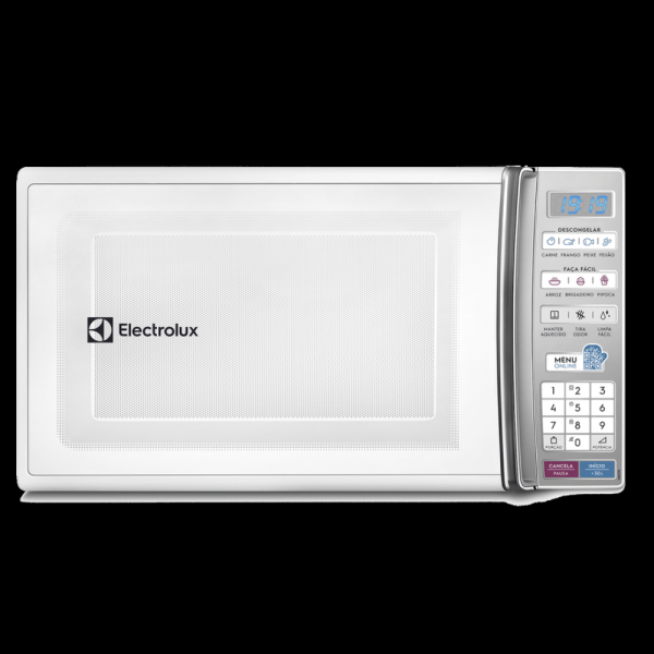 Encontraproduto.com.br - Micro-ondas Electrolux 27L Branco Com 55 Receitas Pré-programadas e Função Tira Odor MB37R