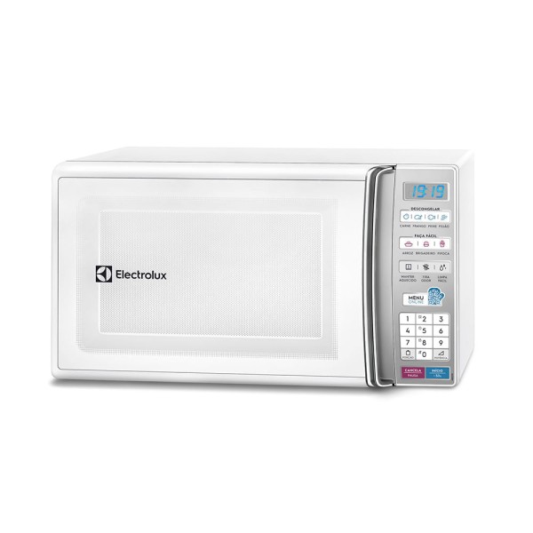 Encontraproduto.com.br - Micro-ondas Electrolux 27L Branco Com 55 Receitas Pré-programadas e Função Tira Odor MB37R