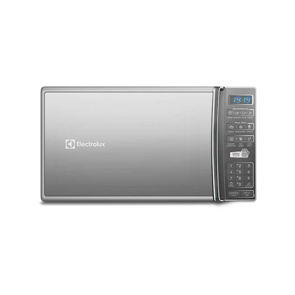 Encontraproduto.com.br - Micro-ondas Electrolux 27 Litros com 55 Receitas Pré-Programadas no Menu Online Prata MS37R – 127 Volts
