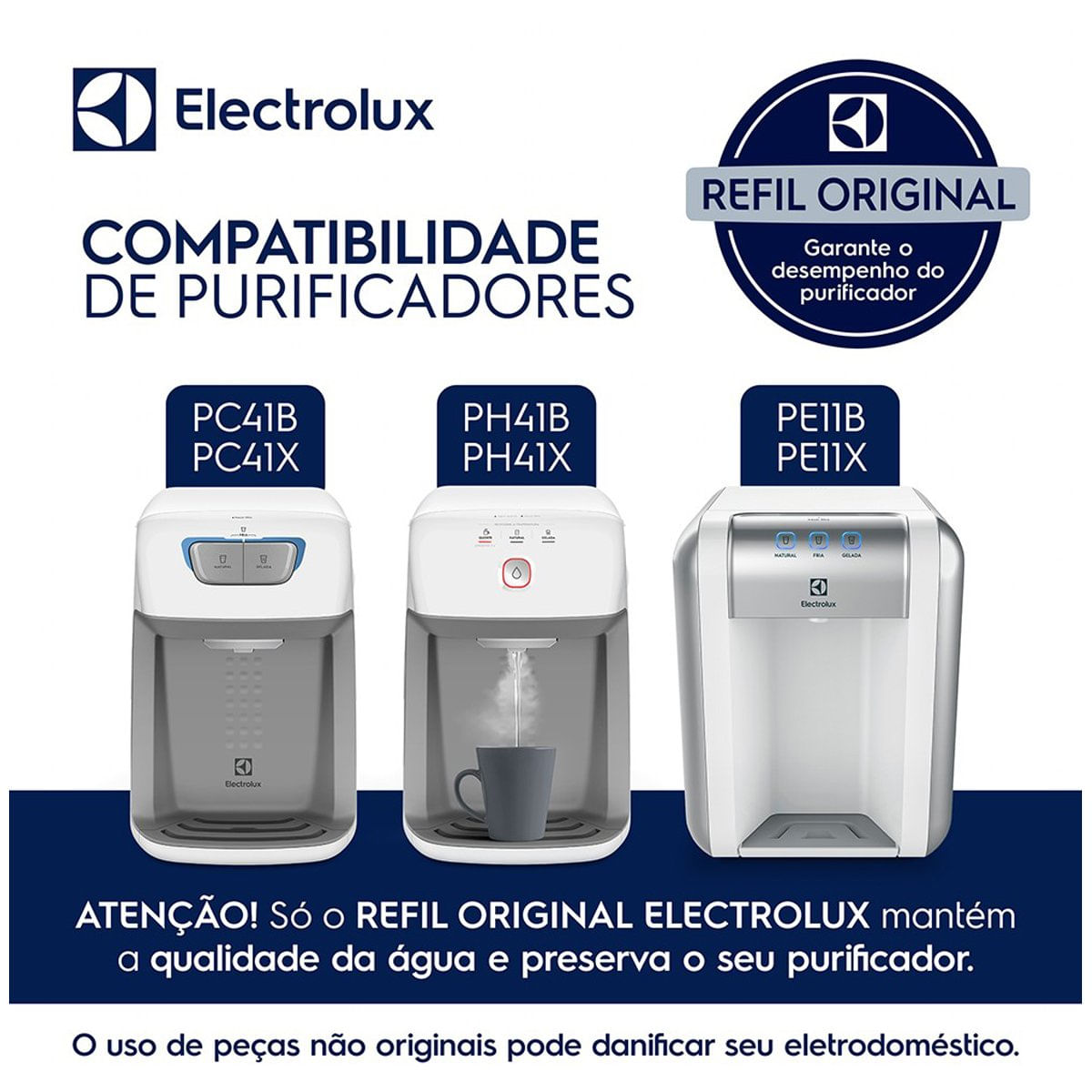 Encontraproduto.com.br - Filtro Refil Original de Água para Purificador Electrolux PE11