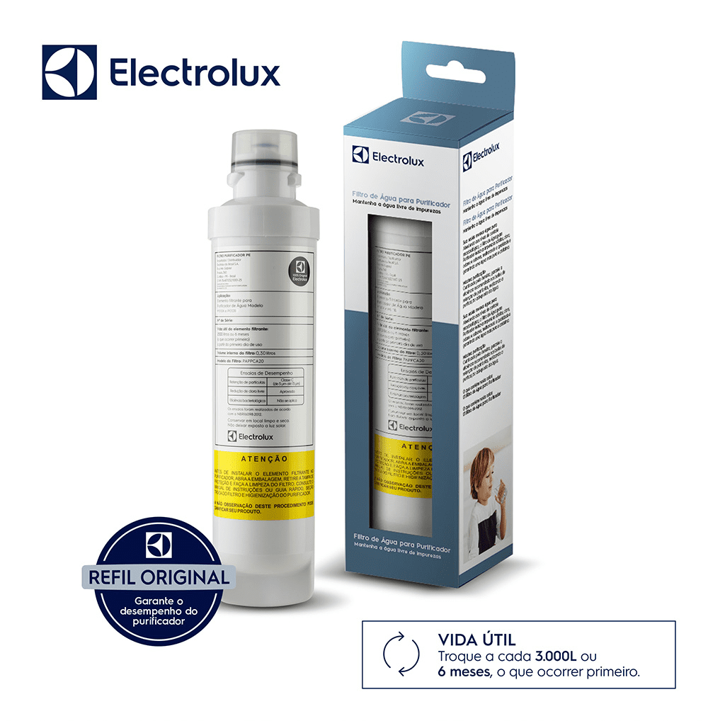 Encontraproduto.com.br - Filtro Refil Original de Água para Purificador Electrolux PE11