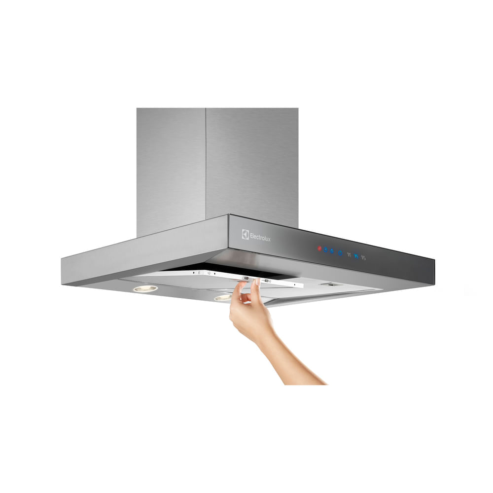 Coifa de Parede Electrolux 90cm Inox com Painel Blue Touch e Timer com Desligamento Automático (90CTS)