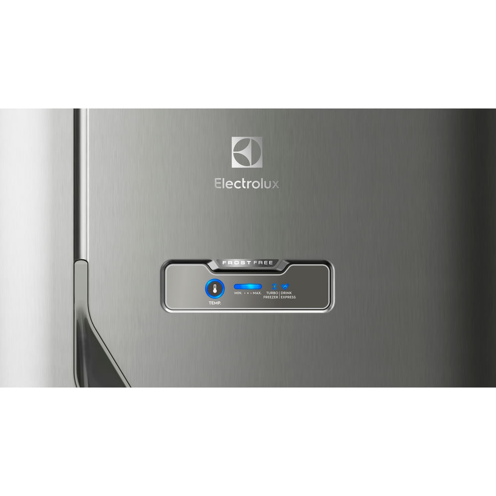 Encontraproduto.com.br - Geladeira/Refrigerador Frost Free cor Inox 310L Electrolux (TF39S)