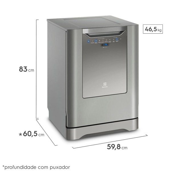 Encontraproduto.com.br - Lava-Louças Inox 14 Serviços (LV14X)