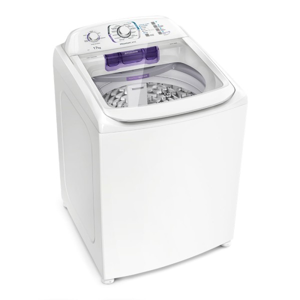 Encontraproduto.com.br - Máquina de Lavar Electrolux 17Kg Branca Premium Care com Cesto Inox e Sem Agitador (LPR17)