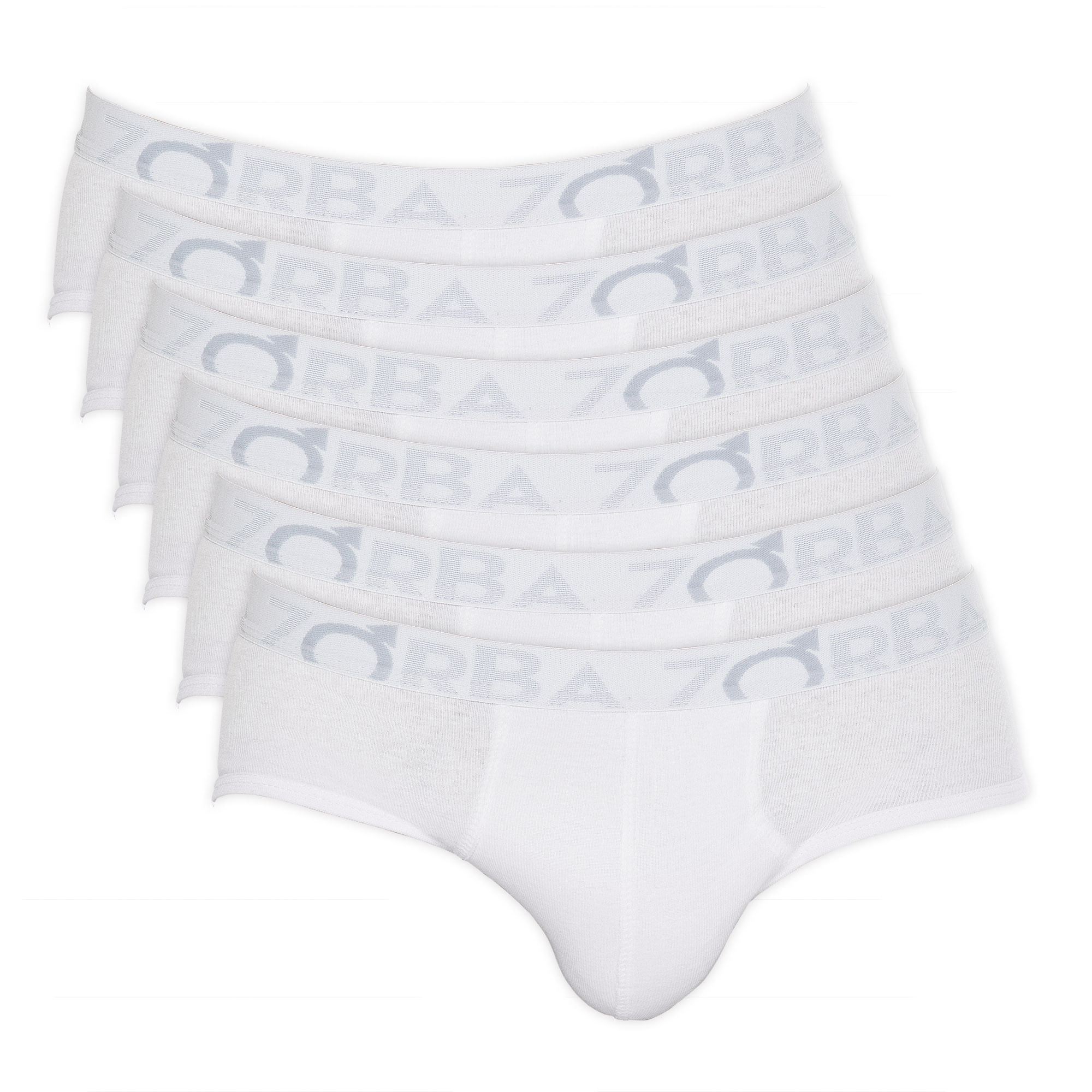 Encontraproduto.com.br - Kit 6 Cuecas Zorba Slip Stylo Algodão 643 Branco - GG GG Branco