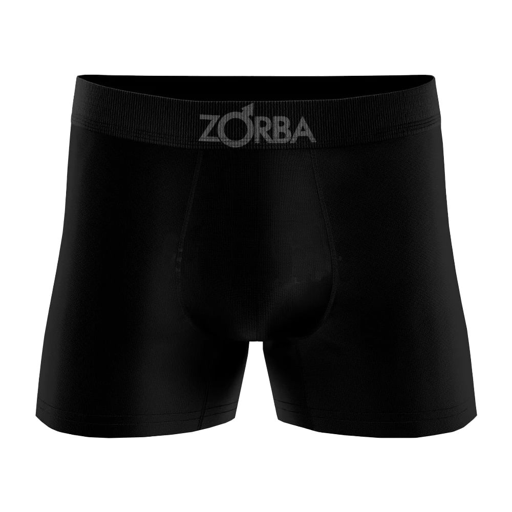 Encontraproduto.com.br - Cueca Boxer Zorba Algodão Sem Costura P Preta