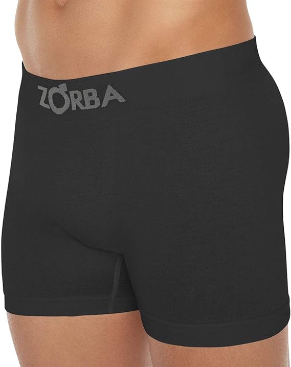 Encontraproduto.com.br - Cueca Boxer Zorba Algodão Sem Costura P Preta
