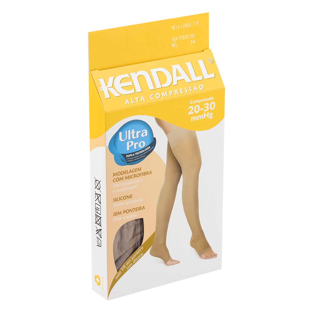 Encontraproduto.com.br - Meia Kendall 20-30 - 7/8 M Mel Sem Ponteira