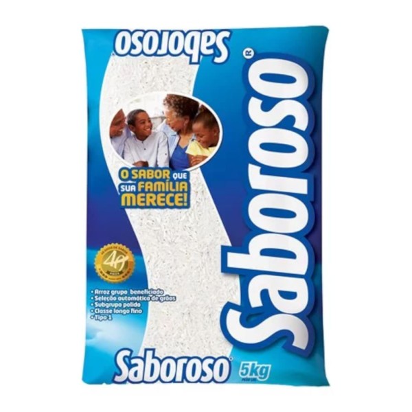 Encontraproduto.com.br - Arroz Saboroso Agulhinha - Tipo 1 Pacote com 5kg