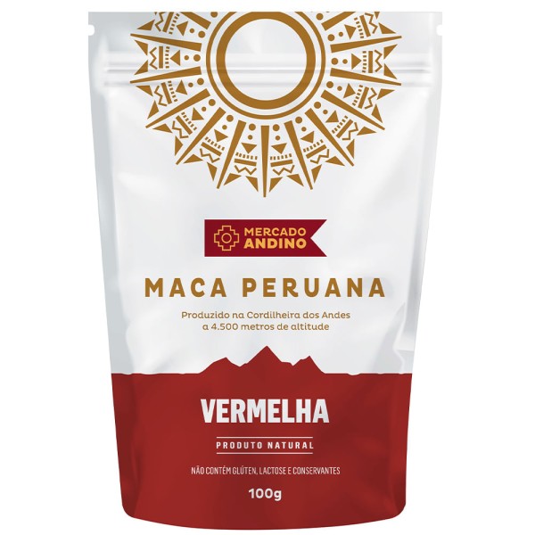 Maca Peruana Vermelha Mercado Andino 100g