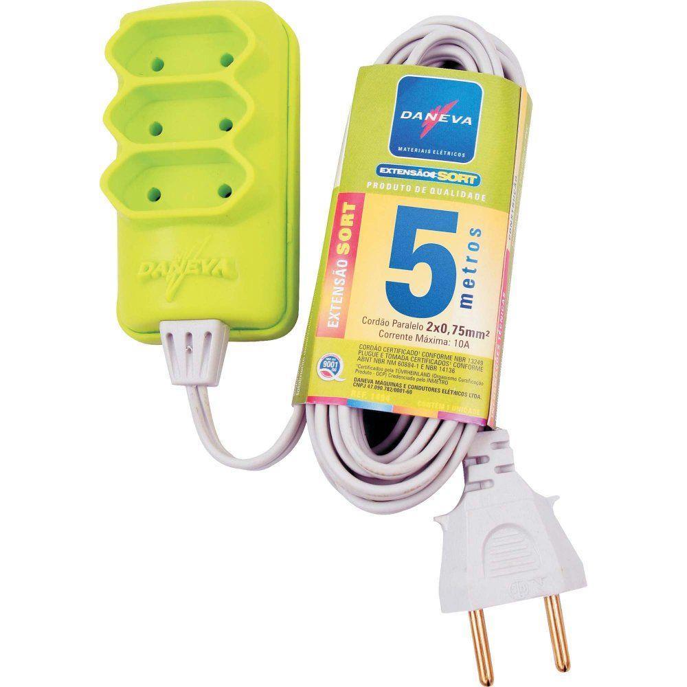 Encontraproduto.com.br - Extensão Múltipla 5m Sort 1514 Daneva