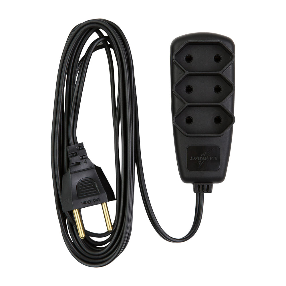 Encontraproduto.com.br - Extensão Sortida Legrand Daneva 2P 10A 5 M Preto