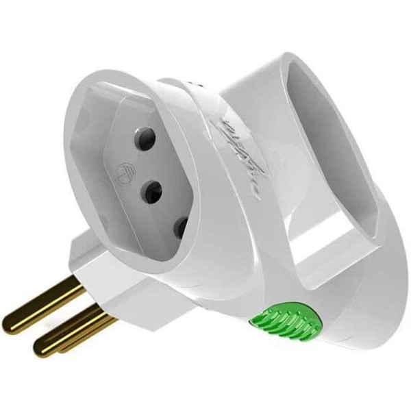 Encontraproduto.com.br - Plug T 3 Saidas 2p+t Pb 10a 250v Br Benjamin Dn1678 Daneva 110V/220V