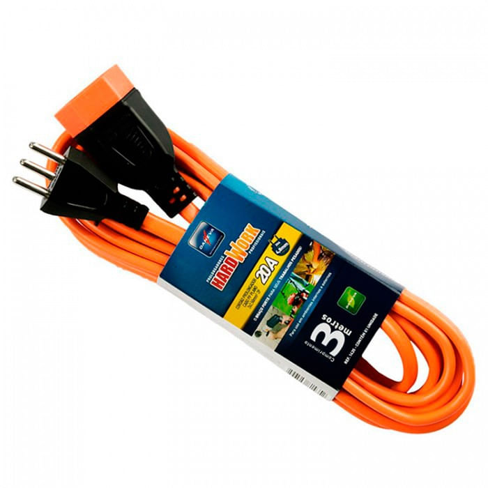 Extensão Elétrica Hardwork 3M 2P TLJ Pial